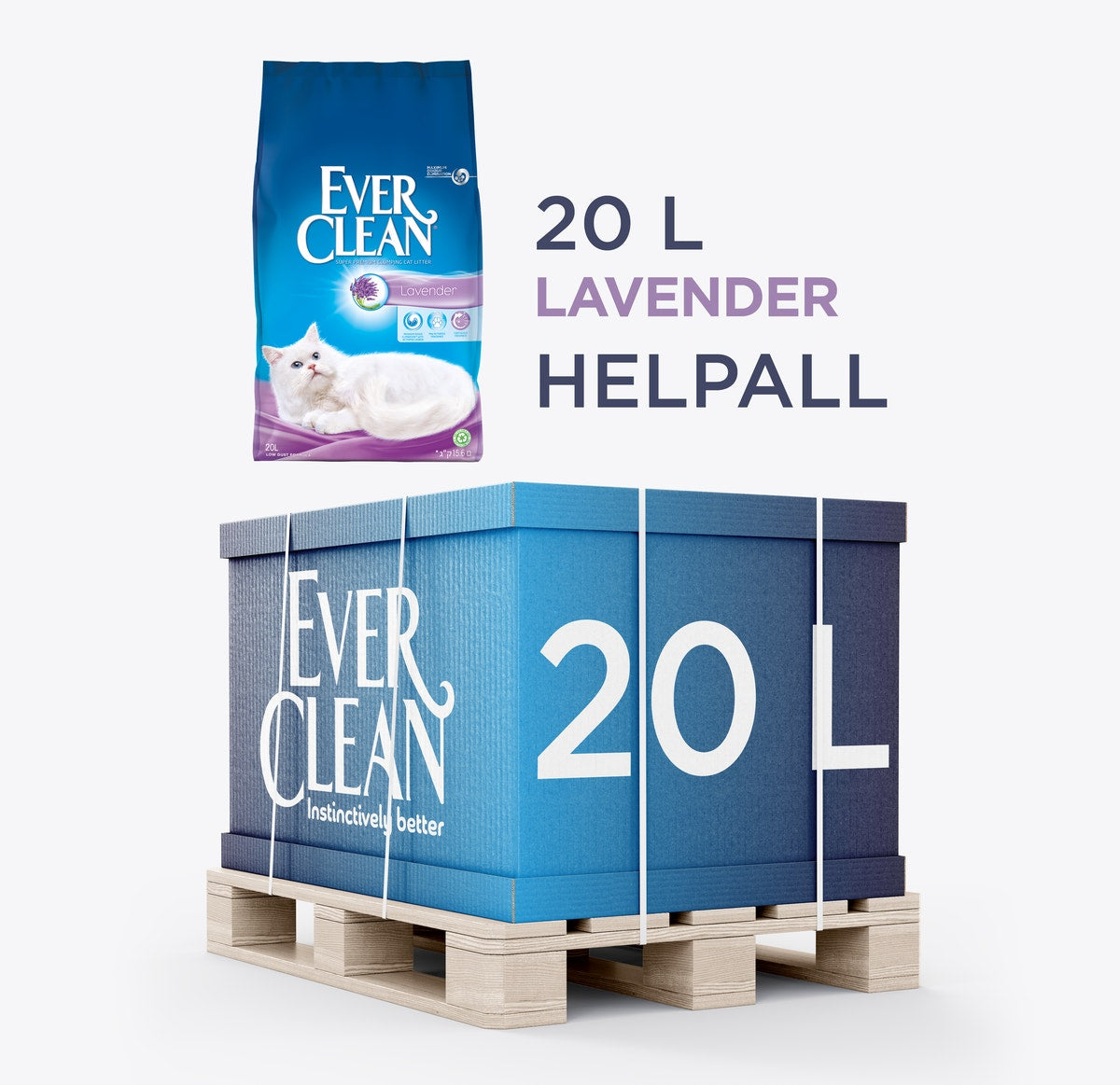 Ever Clean Fresh Lavender Helpall 54 x 20 L