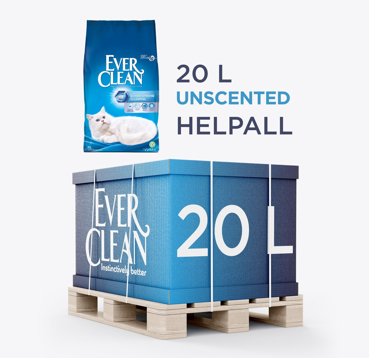 Ever Clean Extra Strong Unscented Helpall 54 x 20 L
