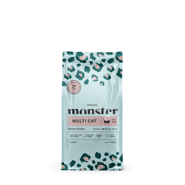 Monster Cat Original Multicat Salmon/Poultry 2 kg