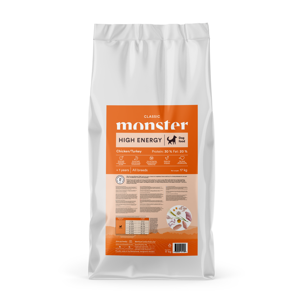 Monster Dog Classic High Energy 17 kg