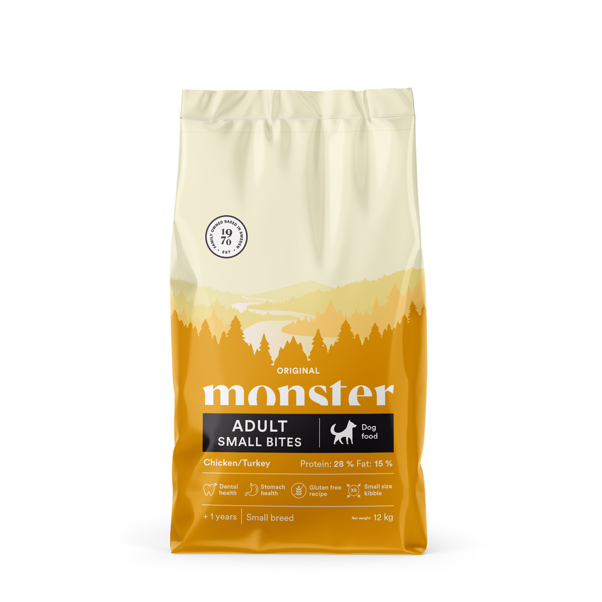 Monster Dog Orig. Adult Chick/Turk Small bites 12 kg