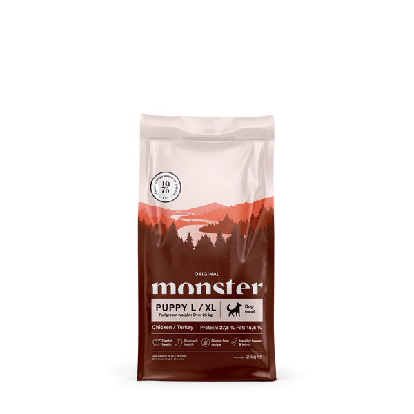 Monster Dog Orig. Puppy L/XL Chick/Turkey 2 kg