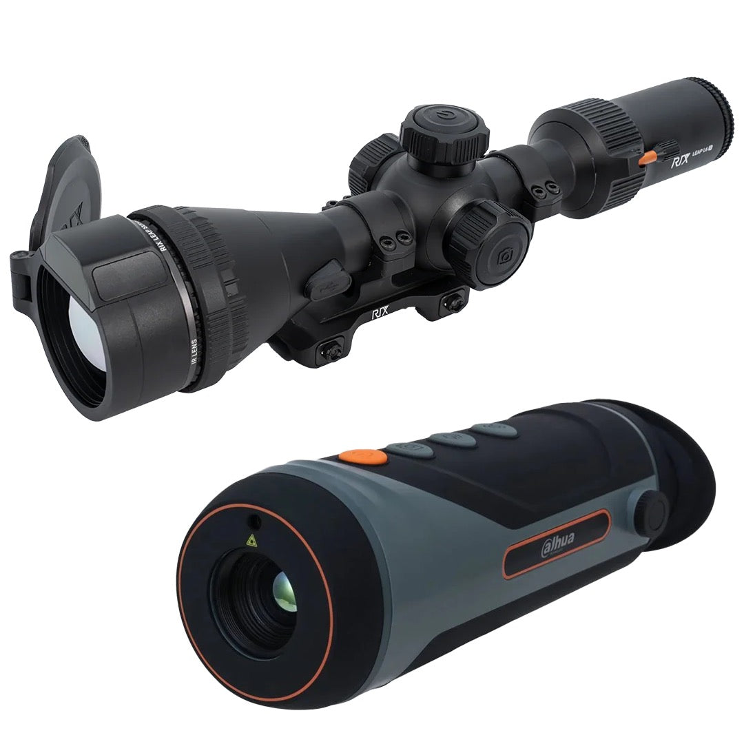 Rix Leap L6R 640x480, 50 mm Värmesikte Med LRF + Dahua Mile 400x300, 13 mm Värmekamera Paket