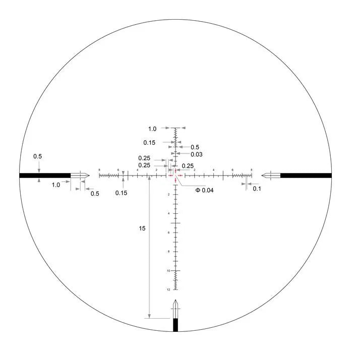 SH-4J 6-24x50 FFP VHR MIL Belyst Kikarsikte