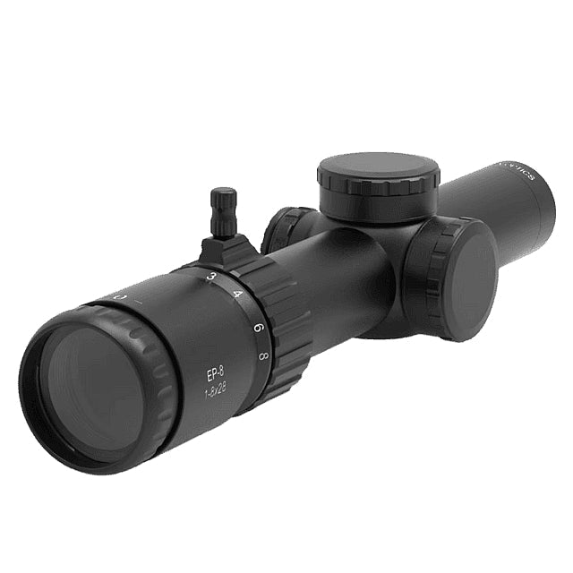 EP8 1-8x28 LPVO FFP KL BOX Belyst Kikarsikte