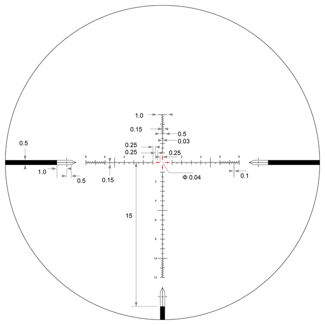 SH-4J 6-24x50 FFP VHR MIL Belyst Kikarsikte