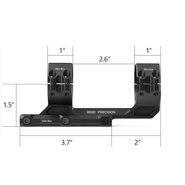 0 MOA Cantilever 30 mm Fäste 2,5 Tum Offset