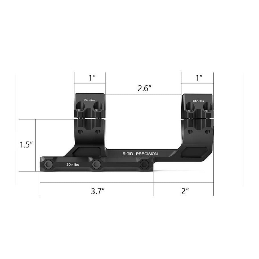 20 MOA Cantilever 34 mm fäste 2,5" offset