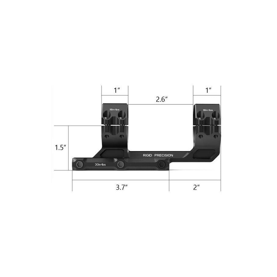20 MOA Cantilever 30 mm Fäste 2,5 Tum Offset