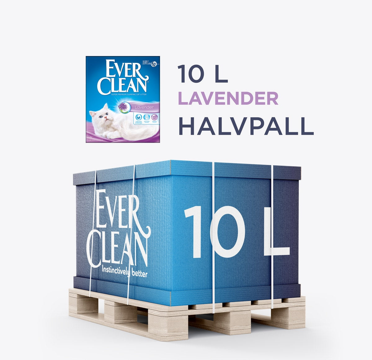 Ever Clean Fresh Lavender Halvpall 52 x 10 L