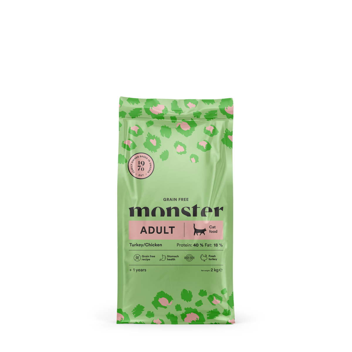 Monster Cat Grain Free Adult Turkey/Chicken 2 kg