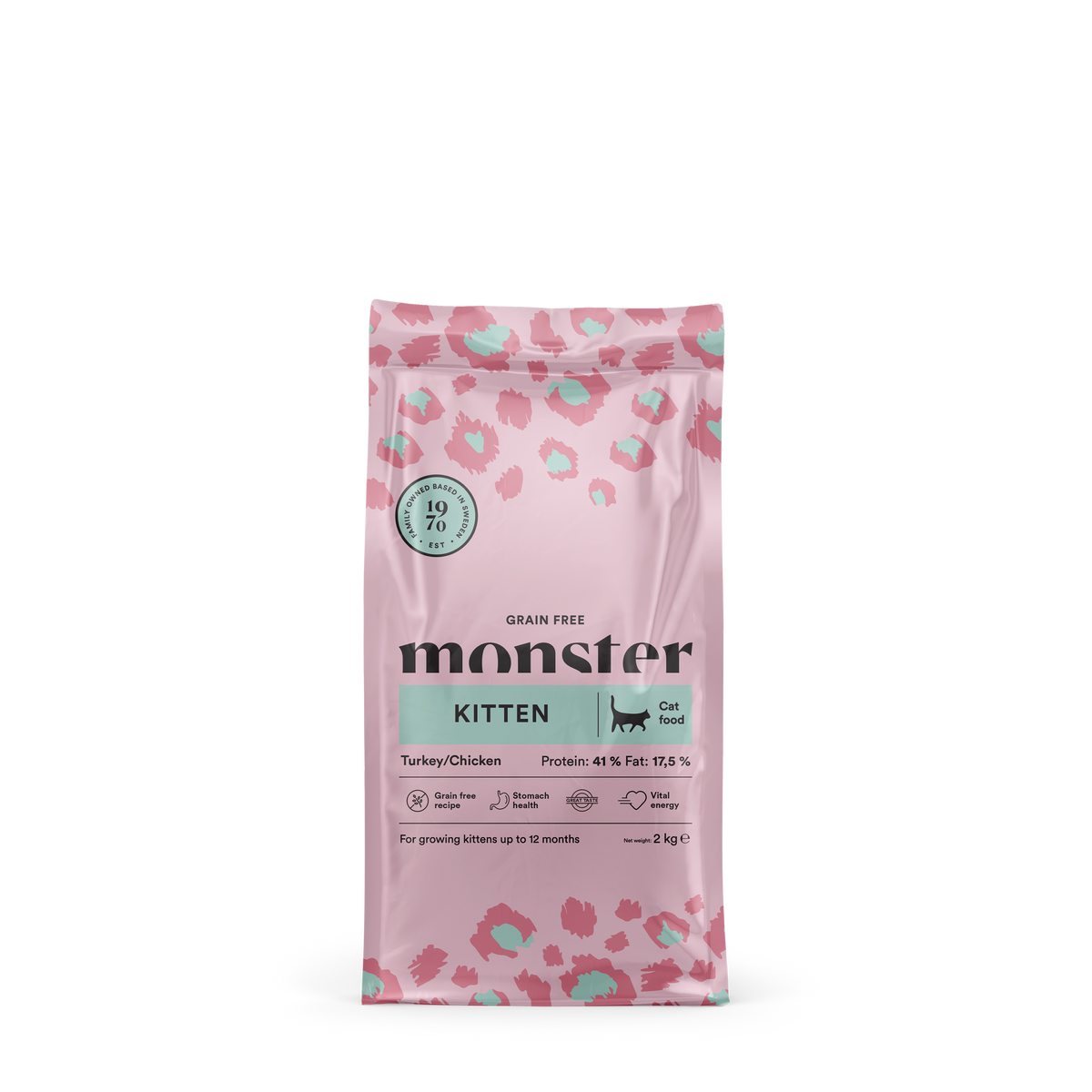 Monster Cat Grain Free Kitten Turkey/Chicken 2 kg