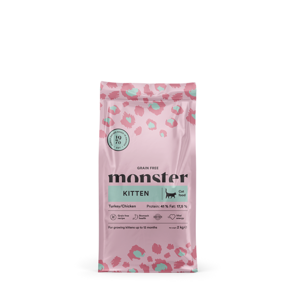 Monster Cat Grain Free Kitten Turkey/Chicken 2 kg