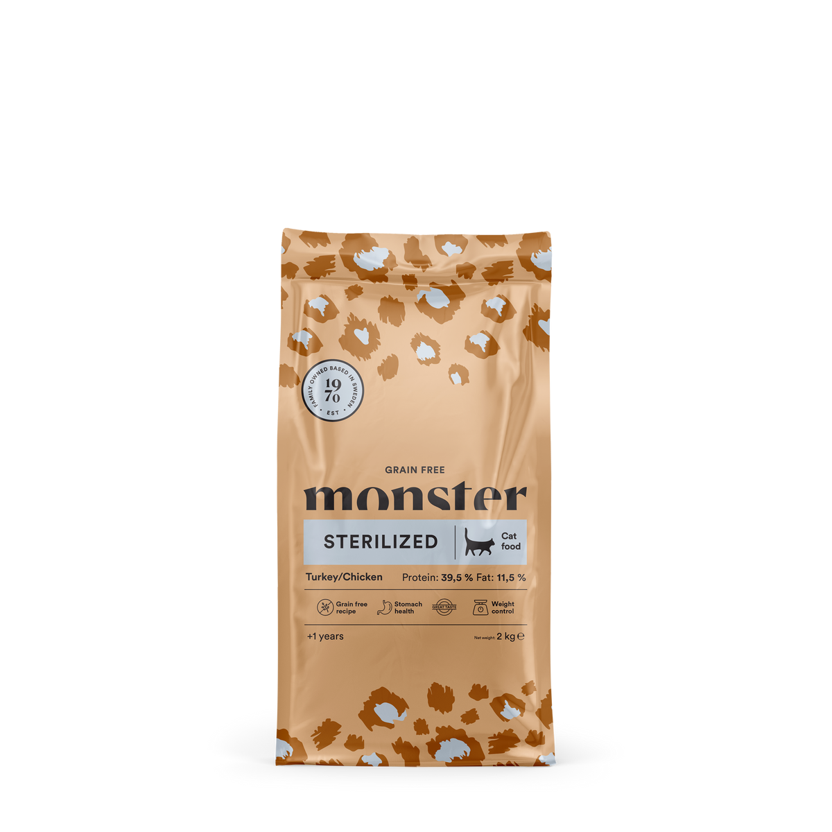 Monster Cat Grain Free Sterilized Turkey/Chicken 2 kg