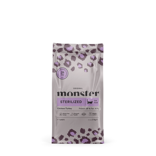 Monster Cat Original Sterilized Chicken/Turkey 2 kg