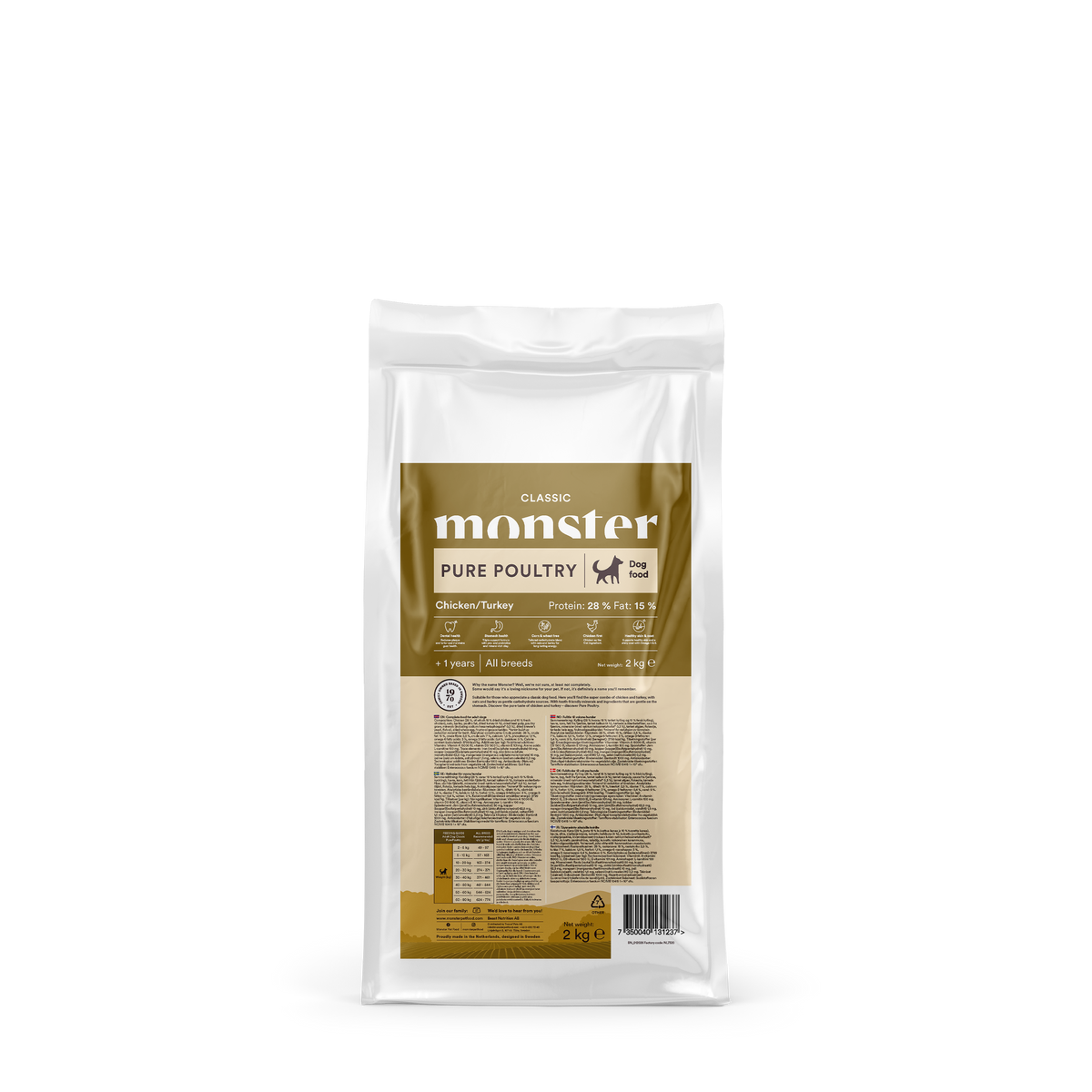 Monster Dog Classic Pure Poultry 2 kg