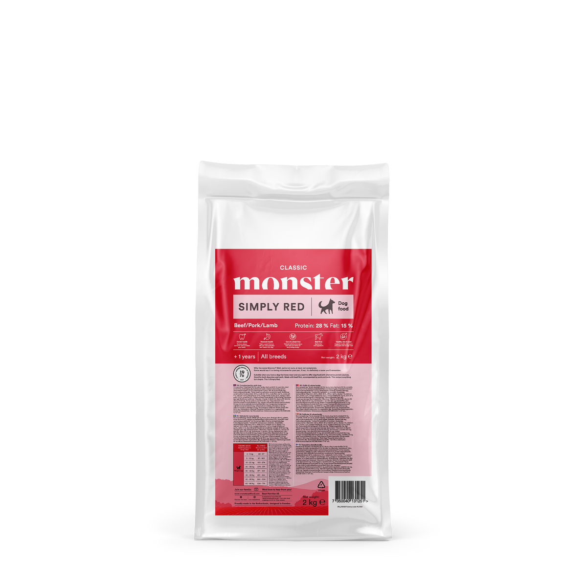 Monster Dog Classic Simply Red 2 kg