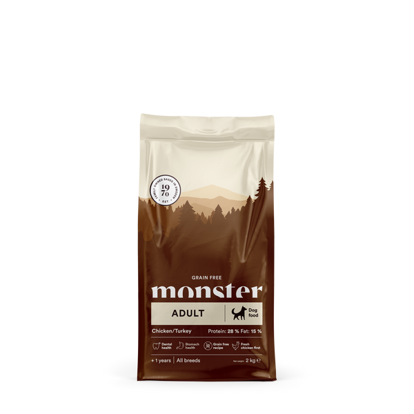 Monster Dog GF Adult Chick/Turkey 2 kg