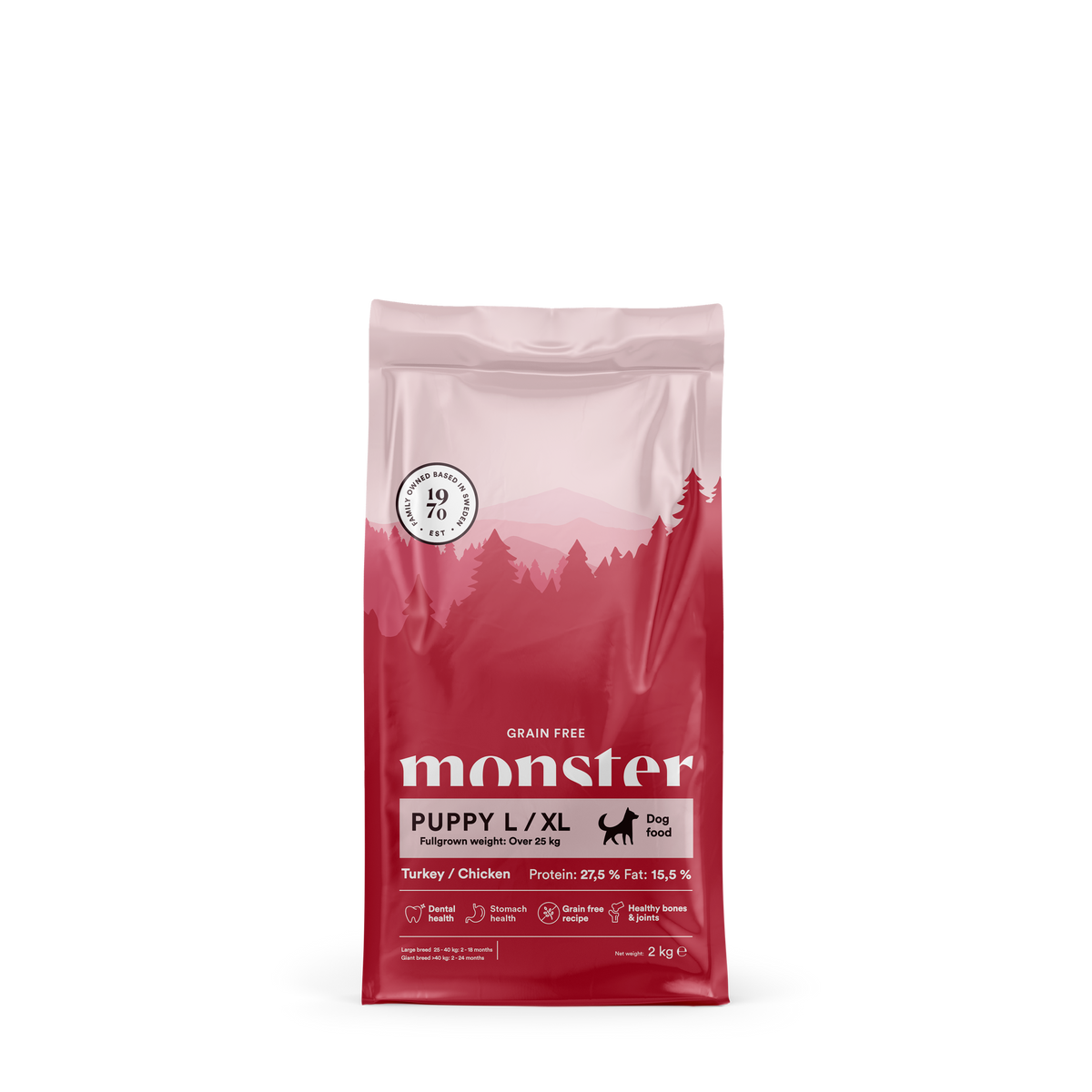 Monster Dog GF Puppy L/XL Turkey/Chicken 2 kg