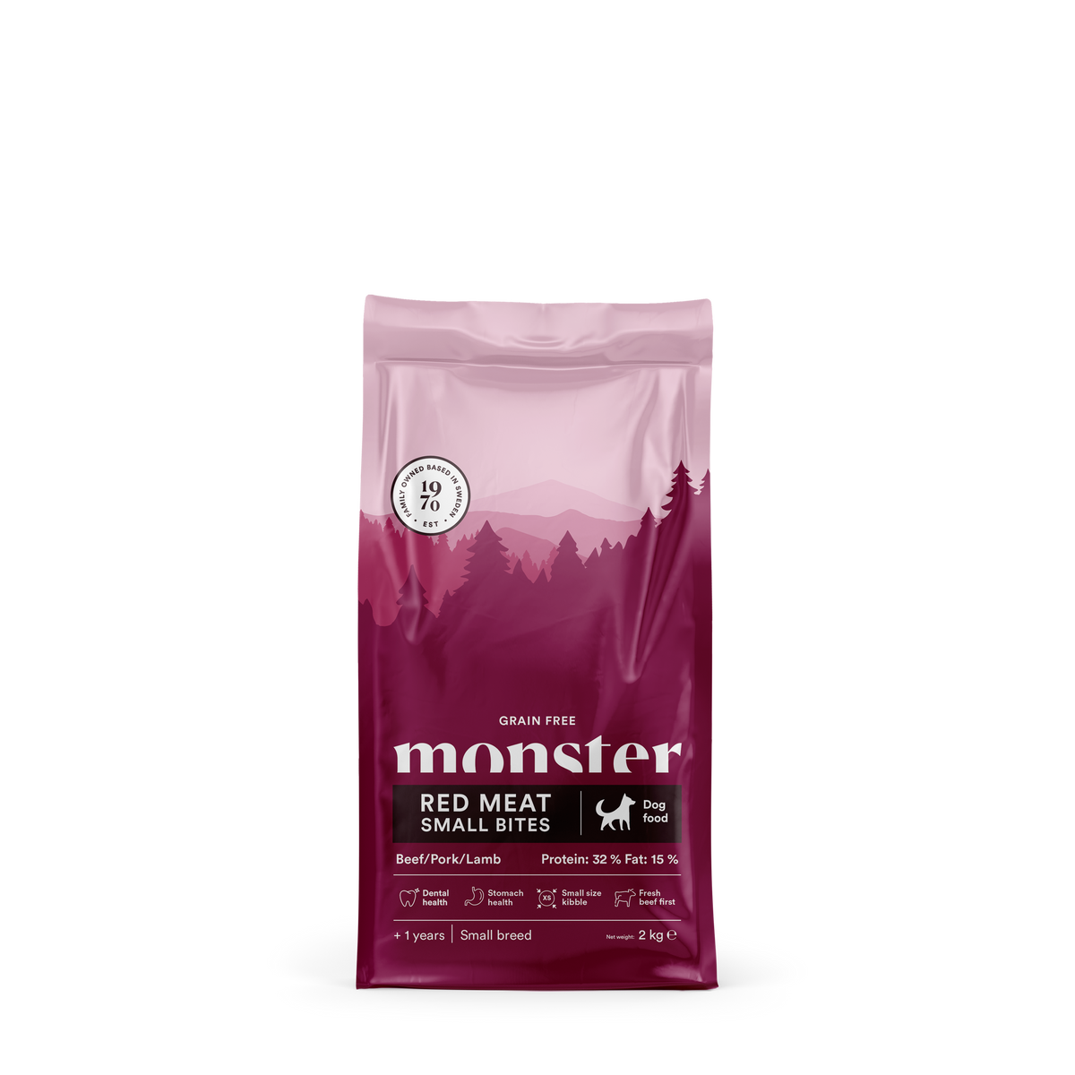 Monster Dog GF Ad Red Meat Small bites 2 kg