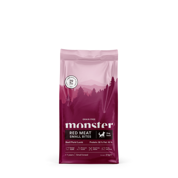 Monster Dog GF Ad Red Meat Small bites 2 kg