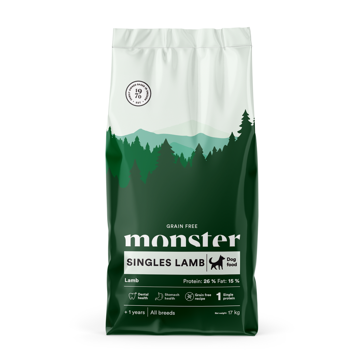 Monster Dog GF Singles Lamb 17 kg