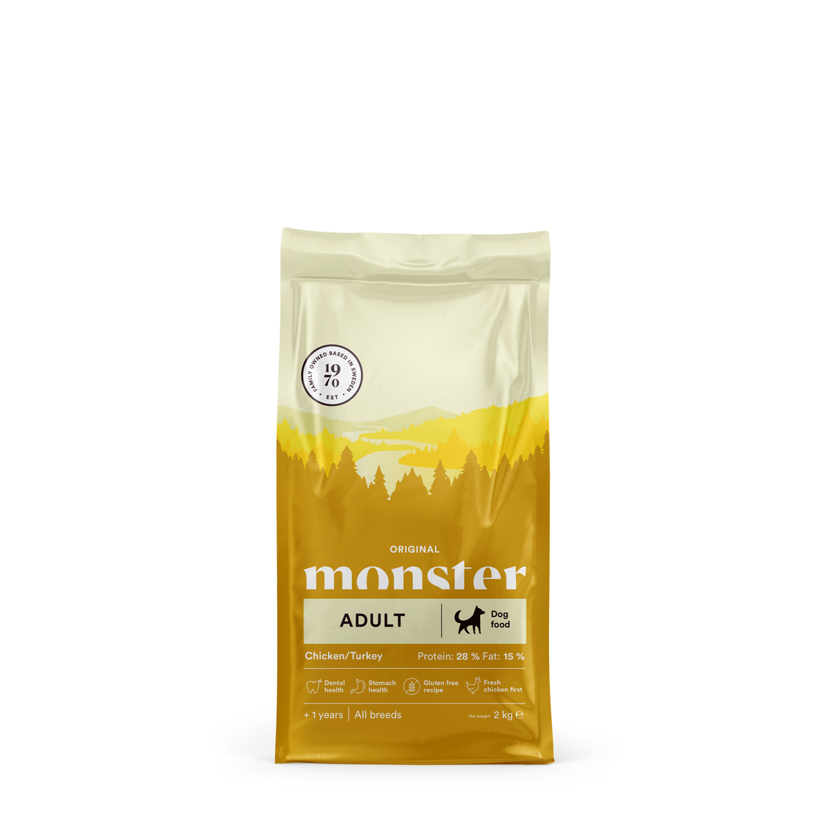 Monster Dog Orig. Adult Chick/Turkey 2 kg