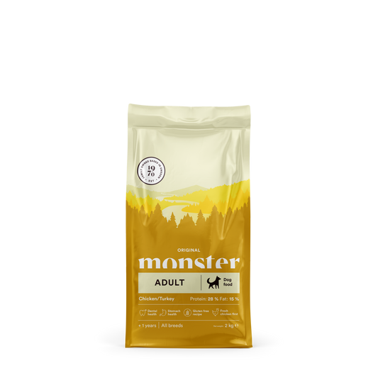Monster Dog Orig. Adult Chick/Turkey 2 kg