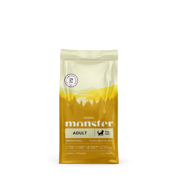 Monster Dog Orig. Adult Chick/Turkey 2 kg