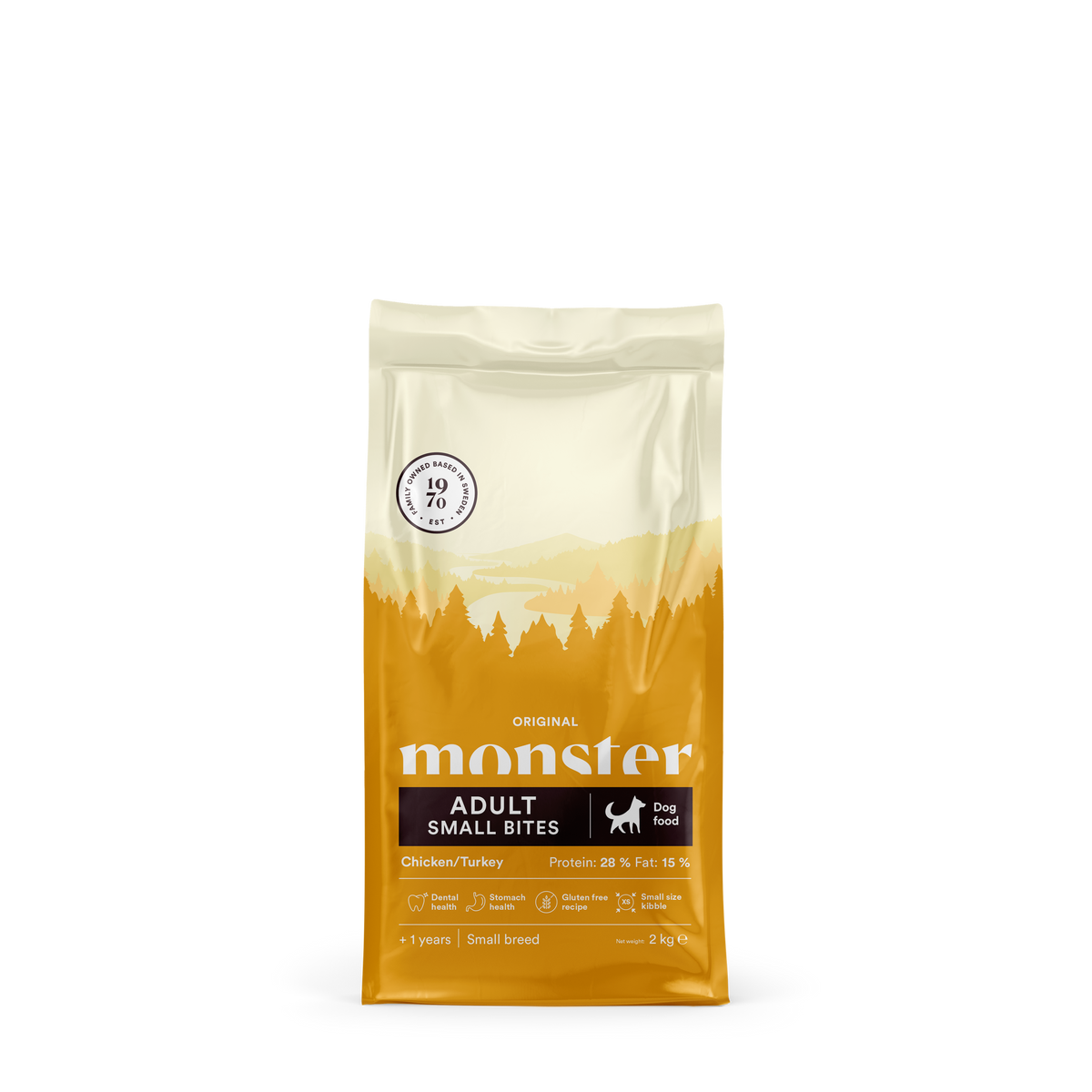 Monster Dog Orig. Adult Chick/Turk Small bites 2 kg