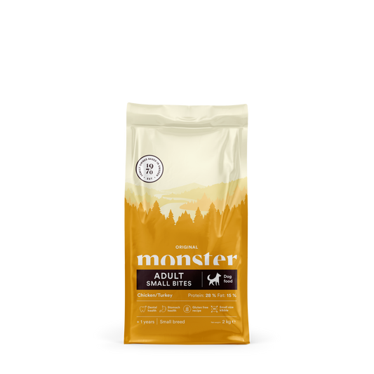 Monster Dog Orig. Adult Chick/Turk Small bites 2 kg