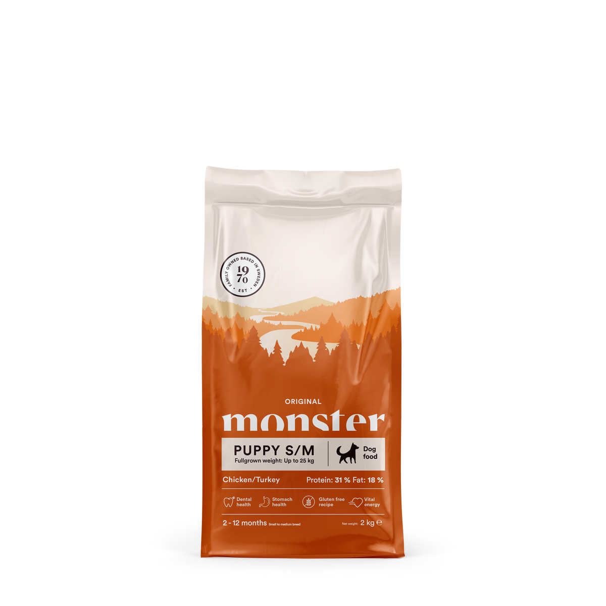 Monster Dog Orig. Puppy S/M Chick/Turkey 2 kg