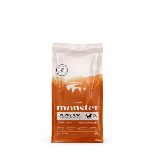 Monster Dog Orig. Puppy S/M Chick/Turkey 2 kg
