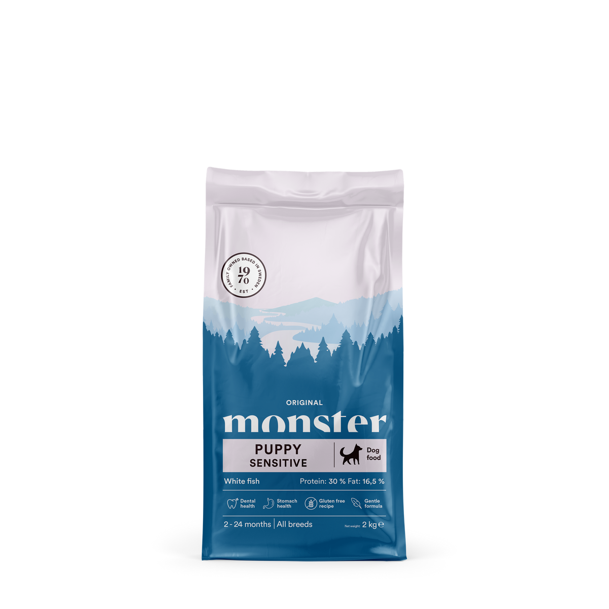 Monster Dog Orig. Puppy Sens. White Fish 2 kg