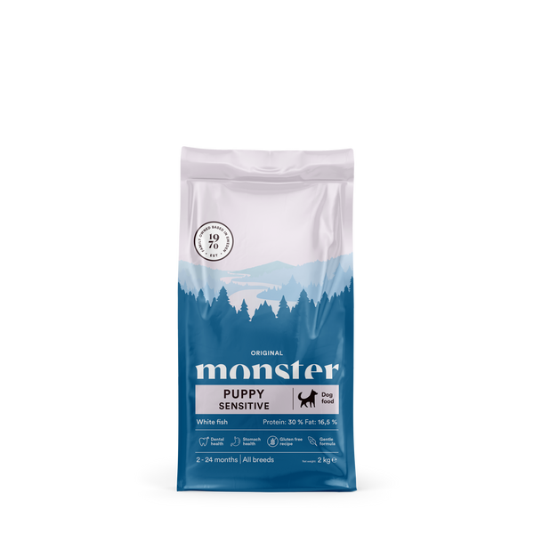 Monster Dog Orig. Puppy Sens. White Fish 2 kg