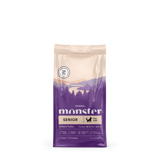 Monster Dog Orig. Senior Chick/Turkey 2 kg