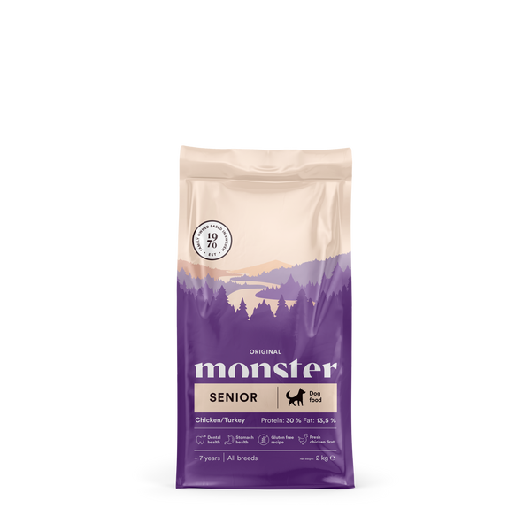 Monster Dog Orig. Senior Chick/Turkey 2 kg