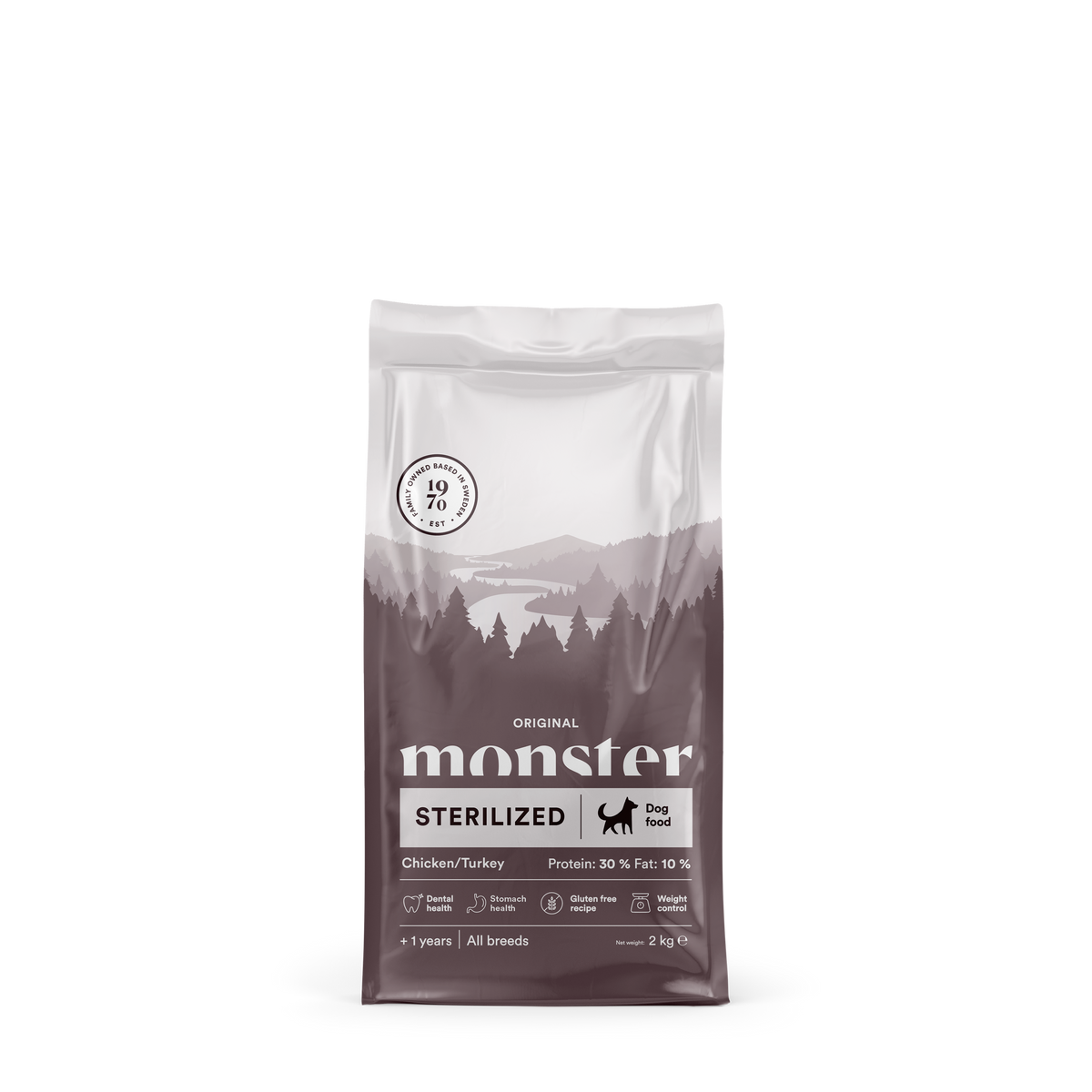 Monster Dog Orig. Sterilized Chick/Turkey 2 kg