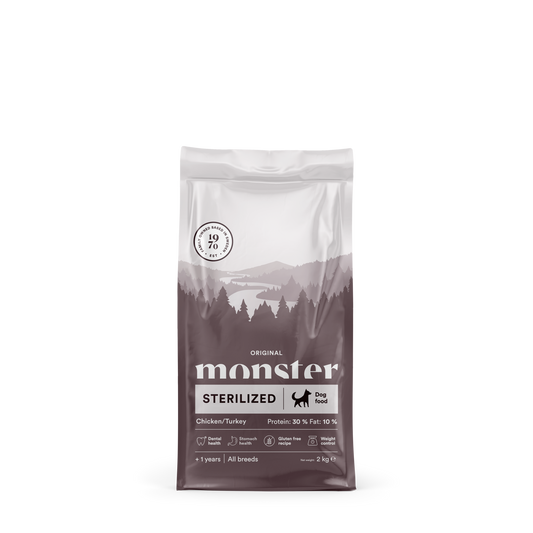 Monster Dog Orig. Sterilized Chick/Turkey 2 kg