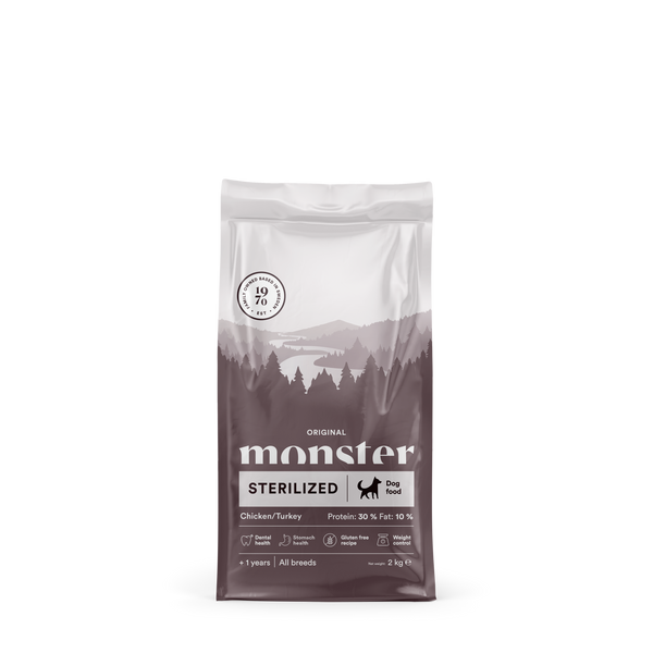 Monster Dog Orig. Sterilized Chick/Turkey 2 kg