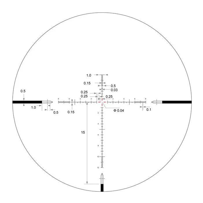EPL4 4-16x44 FFP VHR MIL Belyst Kikarsikte